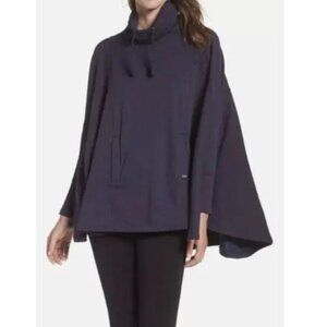 Ugg Australia Fleece Lined Pichot Cowl Neck Cozy Cape Built In Sleeves